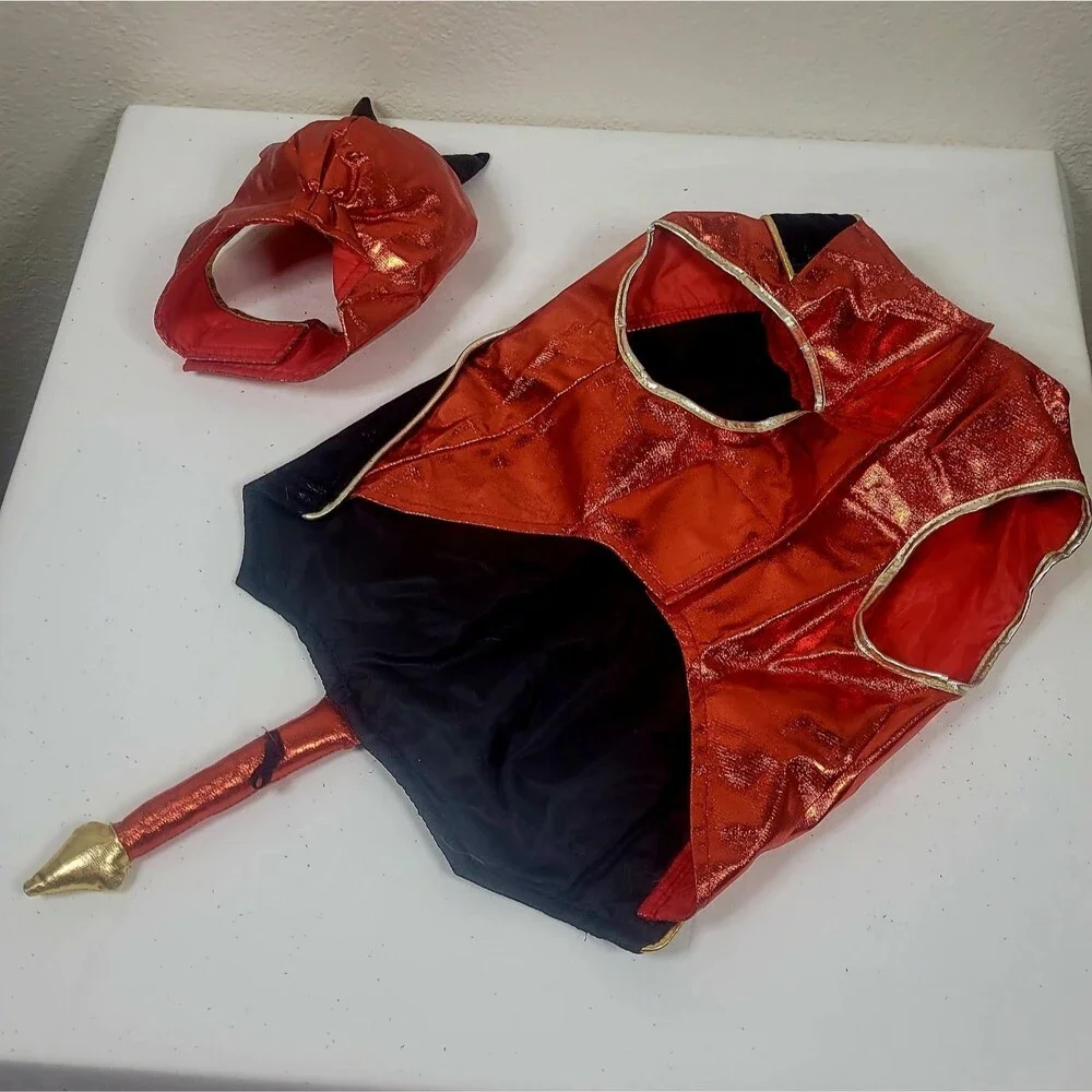 Halloween Dog Costume - Red Devil - Size Medium